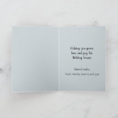 Waterverf  Dorp Star Night Christmas Kaart (Binnen)