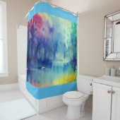 Waterverf douchegordijn (In situ)