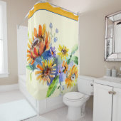 Waterverf Douchegordijn (In situ)