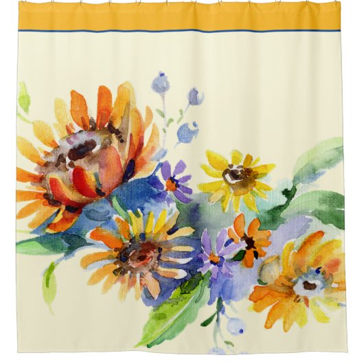 Waterverf Douchegordijn (Voorkant)