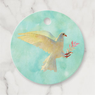 Waterverf Dove Bedankjes Labels