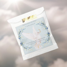 Waterverf Dove Bird Seed Packet Funeral Memorial