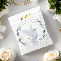 Waterverf Dove Bird Seed Packet Funeral Memorial