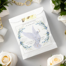 Waterverf Dove Bird Seed Packet Funeral Memorial Bedankzakje