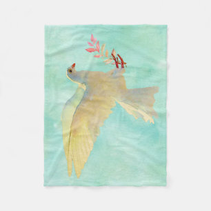 Waterverf Dove Fleece Deken