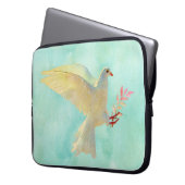 Waterverf Dove Laptop Sleeve (Voorkant Links)