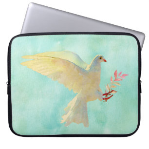 Waterverf Dove Laptop Sleeve