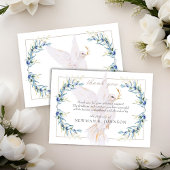 Waterverf Dove & Olive Branch Memorial Dank u wel Notitiekaartje