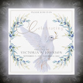Waterverf Dove & Olive Branch Viering van het Leve Kaart