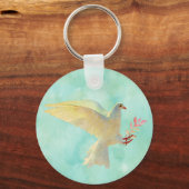 Waterverf Dove Sleutelhanger (Voorkant)