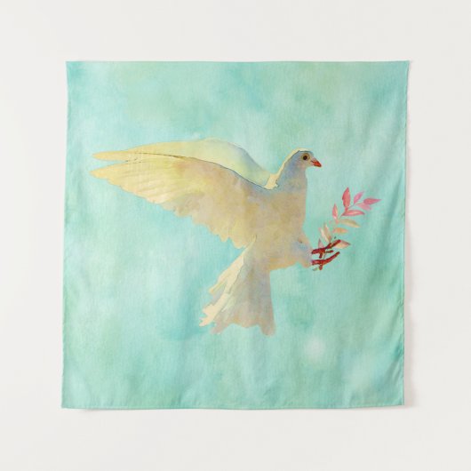 Waterverf Dove Wandkleed (Voorkant)