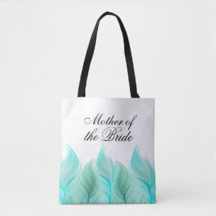 Waterverf draagt de moeder van de bruid tote bag
