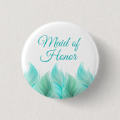 Waterverf draagt eerbetoon ronde button 3,2 cm (Voorkant)