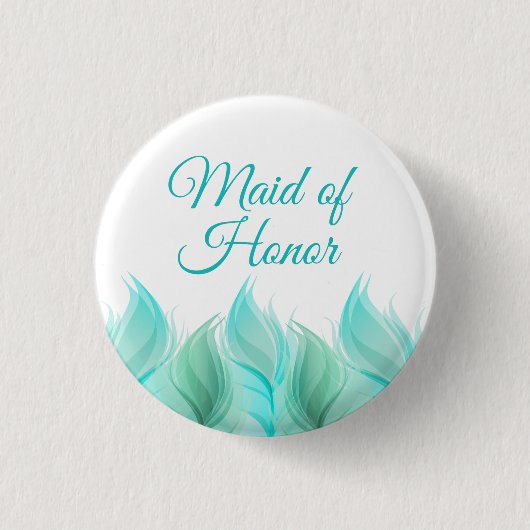 Waterverf draagt eerbetoon ronde button 3,2 cm (Voorkant)