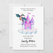 Waterverf Dragon Castle Magical Story Kaart (Voorkant)