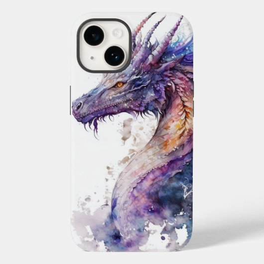 Waterverf Dragon iPhone Case (Achterkant)