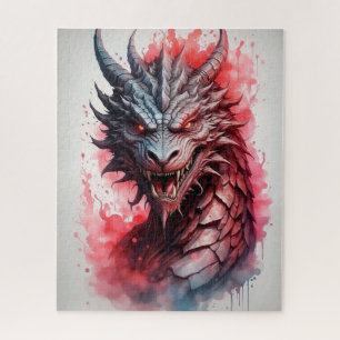 Waterverf Dragon Legpuzzel
