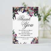 Waterverf Dragon Lelies Dank u kaarten (Staand voorkant)