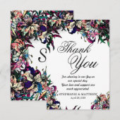 Waterverf Dragon Lelies Dank u kaarten (Voorkant / Achterkant)