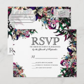 Waterverf Dragon Lelies RSVP Briefkaarten (Voorkant / Achterkant)