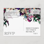 Waterverf Dragon Lelies RSVP Briefkaarten (Achterkant)