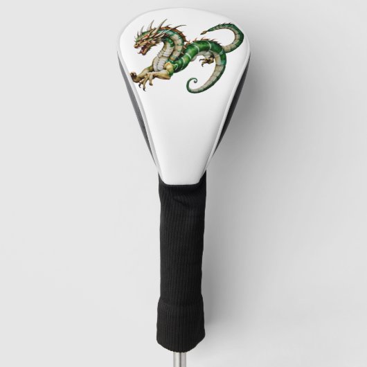 "Waterverf Dragon Majesty" Golfheadcover (Voorkant)