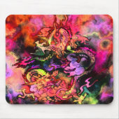 Waterverf Dragon Mousepad #2 Muismat (Voorkant)