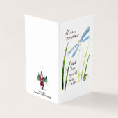 Waterverf Dragonfly Altijd tekst onthouden Kaart (Buitenkant)