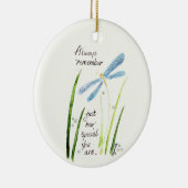 Waterverf Dragonfly Altijd tekst onthouden Keramisch Ornament (Rechts)