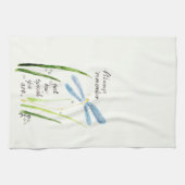  Waterverf Dragonfly Altijd tekst onthouden Theedoek (Horizontaal)