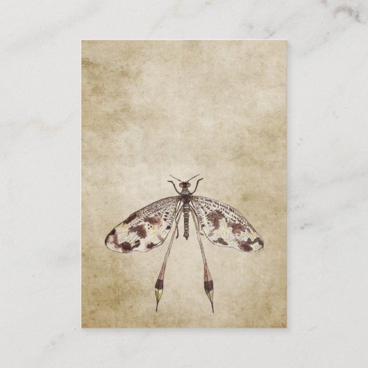  Waterverf Dragonfly bruiloft receptie Informatiekaartje (Achterkant)