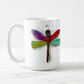 Waterverf Dragonfly Coffee Mok (Links)