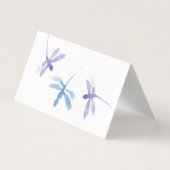Waterverf Dragonfly Hand Painted Company Visitekaartje (Achterkant)