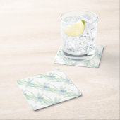 Waterverf Dragonfly in Soft Blues en Green art Kartonnen Onderzetters (Insitu)