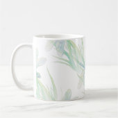 Waterverf Dragonfly in Soft Blues en Green art Koffiemok (Links)