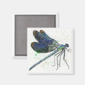 Waterverf Dragonfly Magnet (Voorkant / Achterkant)