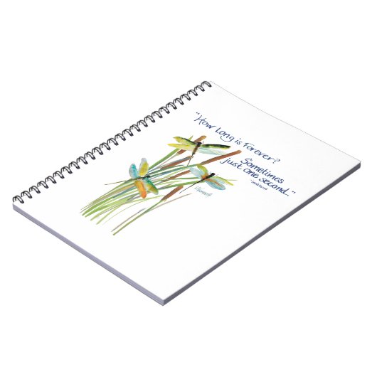 Waterverf Dragonfly met Lewis Carroll Notitieboek (Linkerzijde)