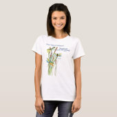 Waterverf Dragonfly met Lewis Carroll T-shirt (Voorkant volledig)