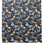 Waterverf Dragonfly Modern Pattern Douchegordijn (Voorkant)