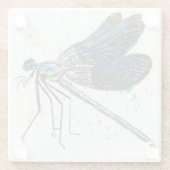 Waterverf Dragonfly Onderzetter Glazen Onderzetter (Achterkant)