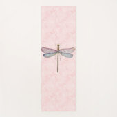 Waterverf Dragonfly op roze Yogamat (Voorkant)