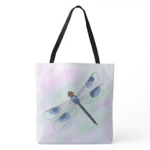 Waterverf Dragonfly over Canvas tas