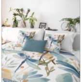 Waterverf Dragonfly-patroon Kussensloop