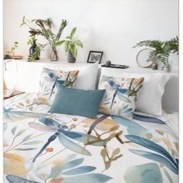 Waterverf Dragonfly-patroon Kussensloop