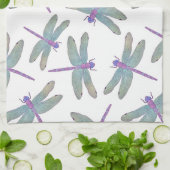 Waterverf Dragonfly-patroon Theedoek (Gevouwen)