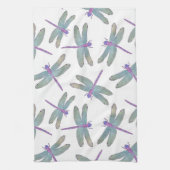 Waterverf Dragonfly-patroon Theedoek (Verticaal)