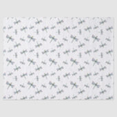 Waterverf Dragonfly-patroon Tissuepapier (Voorkant)