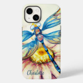 Waterverf Dragonfly, personaliseren Case-Mate iPhone Case (Achterkant)