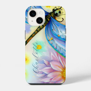 Waterverf Dragonfly, persoonlijke Hoesje-poort iPh iPhone 14 Hoesje