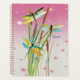 Waterverf Dragonfly Pink Planner